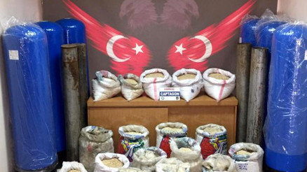 Gizli tünelde 1 milyon 958 bin 700 captagon hap ele geçirildi