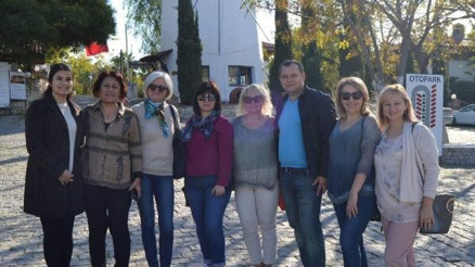 Kuşadasına gelen kardeş şehirlerin temsilcileri ilgiden memnun