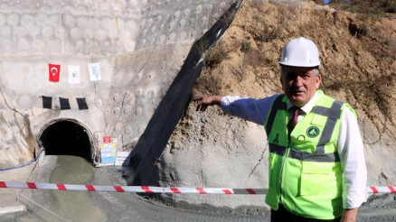 Boluya tünelle getirilecek olan su kaynağı projesinde ilk etap tamamlandı