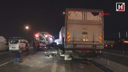 TEM otoyolunda trafik kazası: 1 ölü, 2 yaralı