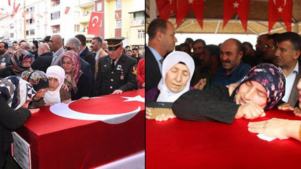 Süngü Tepe şehitlerine Şanlıurfa ve Muşta yürek yakan veda Süngü Tepe şehitlerine Şanlıurfa ve Muşta yürek yakan veda