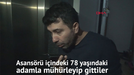 Kadıköyde ilginç olay: Asansörü içindeki 78 yaşındaki adamla birlikte mühürleyip gittiler