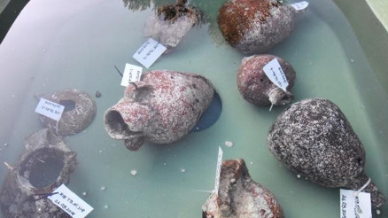 Kekovadaki su altı kurtarma kazısında çok sayıda eser çıkarıldı