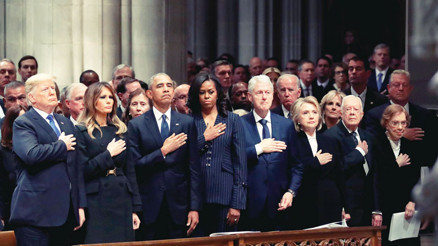 ABD, baba Bush’a veda etti