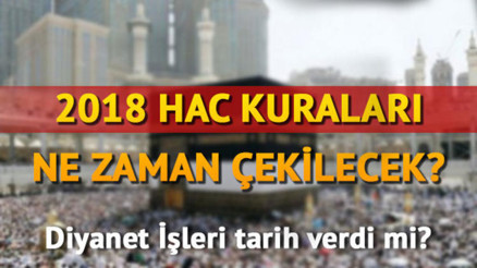 2019 hac kuraları ne zaman çekilecek Hac kayıtları ne zaman yapılacak