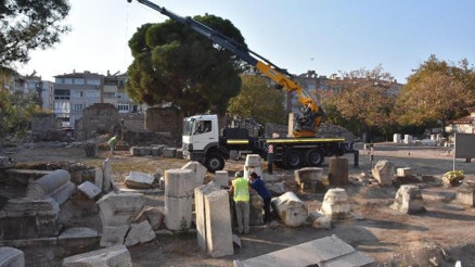 Thyateiranın sütunlu yolu ayağa kaldırılacak