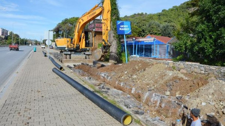 Konaklının kanalizasyon sorunu çözülüyor