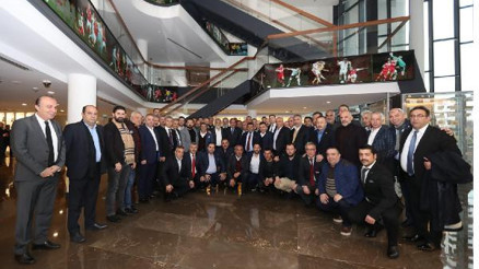 TFF 2 ve 3. Lig kulüp başkanlarından Demirörene ziyaret