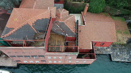 Geminin çarptığı tarihi yalının son hali