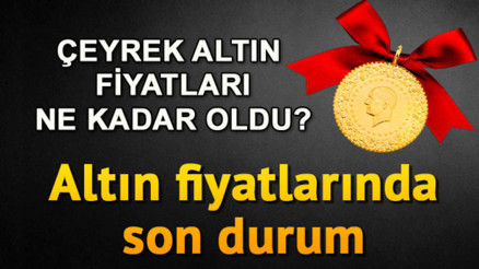 Altın fiyatları gün sonunda ne kadar oldu 31 Ocak çeyrek altın ve gram altın fiyatlarında son durum Altın fiyatları gün sonunda ne kadar oldu 31 Ocak çeyrek altın ve gram altın fiyatlarında son durum