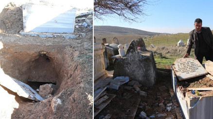 Gelinliğiyle birlikte defnedilmişti... Mezarlığı gören dehşete düştü