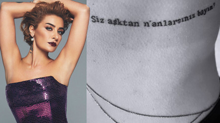 Sıla dövme yaptırdı... Dikkat çeken mesaj