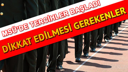 MSÜ tercih yap ekranına ulaşmadan önce bu duyuruya dikkat