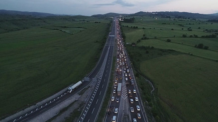 Tam o an... İlginç görüntü... Trafikte son durum
