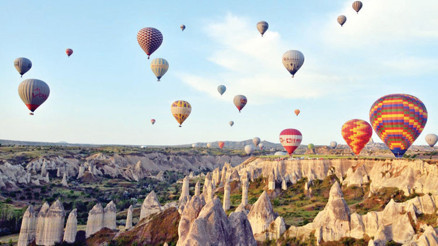 Kapadokyada Balon kavgası