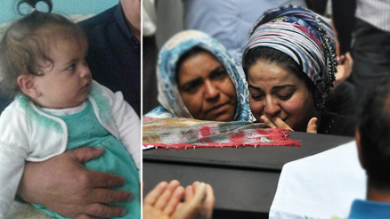 Balkondan düşen minik Nehir, toprağa verildi