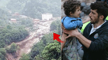 Araklıdaki sel felaketinden gelen görüntüler dehşete düşürdü Araklıdaki sel felaketinden gelen görüntüler dehşete düşürdü