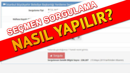 23 Haziran İstanbul seçimleri için YSK seçmen sorgulama ekranı