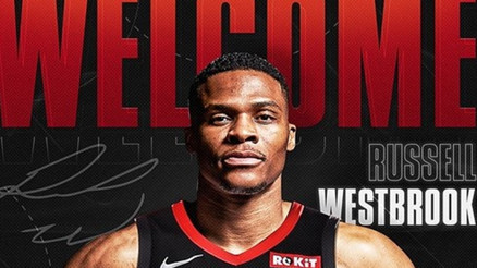 Russell Westbrook resmen Houston Rocketsta
