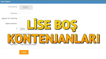 E Okul lise boş kontenjanları nasıl görüntülenir Boş kontenjan öğrenme ekranı E Okul lise boş kontenjanları nasıl görüntülenir Boş kontenjan öğrenme ekranı