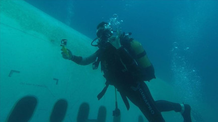 Batık uçak deniz altı turizmini canlandırdı