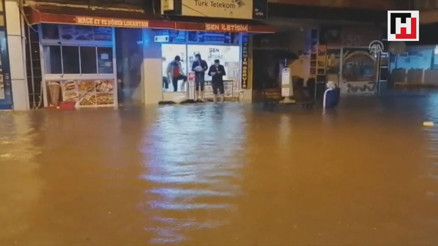 Termede sağanak