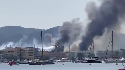 İbiza’da korkutan yangın