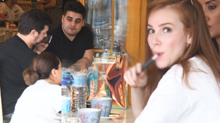 Elçin Sangunun kahvaltı keyfi