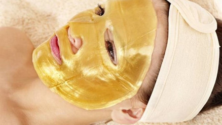 CANLI BİR CİLT İÇİN ALTIN MASKE