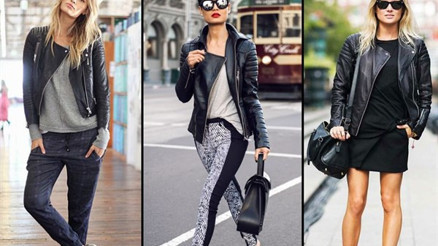 Bahar Ayları İçin Deri Ceket Kombinleri