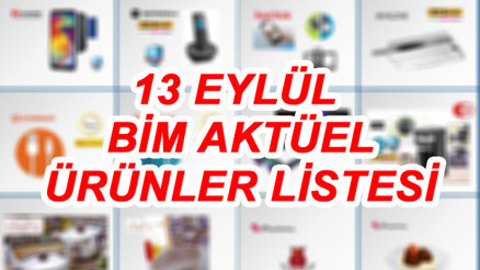 13 Eylül BİM aktüel ürünler katalogu içerisinde buzdolabı ve telefon dikkat çekiyor