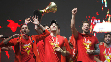 Basketbolda dünya şampiyonu İspanya ülkesine döndü