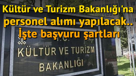 2019 Kültür ve Turizm Bakanlığı personel alımı - 785 sözleşmeli personel için başvuru şartları neler