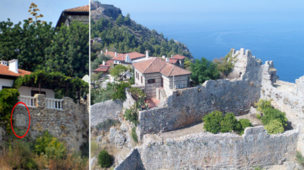 Alanya Kalesindeki skandal ortaya çıktı