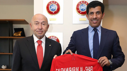 Katar Büyükelçisi TFFyi ziyaret etti