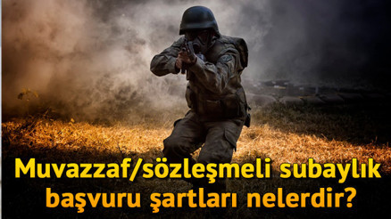 Muvazzaf/sözleşmeli subaylık başvuru şartları nelerdir