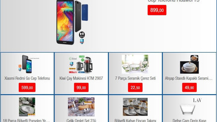 1 Kasım BİM ve 31 Ekim A101 aktüel ürünler kataloğu içerisinde cep telefonu ve televizyon detayı