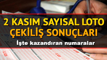 7 milyon TL 1 kişiye çıktı... Milli Piyango 2 Kasım Sayısal Loto çekiliş sonuçları