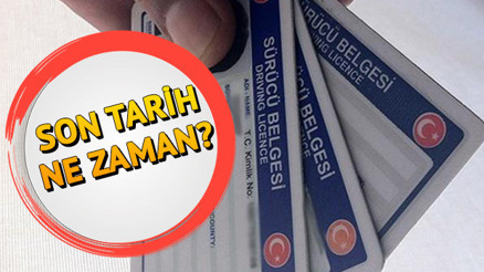 Sürücü belgesi yenileme son tarih ne zaman Ehliyet yenileme süresi ne zaman bitiyor