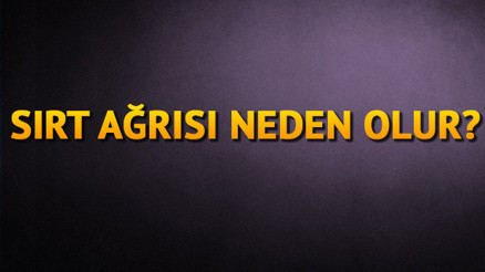 Sırt ağrısı neden olur Sırt ağrısı için hangi doktora ya da bölüme gidilir