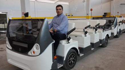 İstanbul Havalimanının golf araçları Denizliden