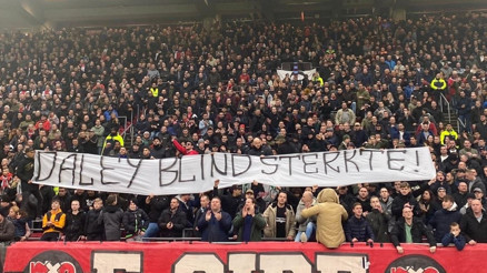 Ajax taraftarları Daley Blindi yalnız bırakmadı
