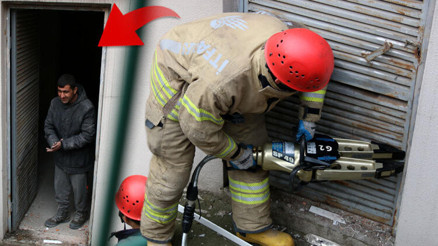Trafo binasında 2 gün mahsur kaldı, gözaltına alındı
