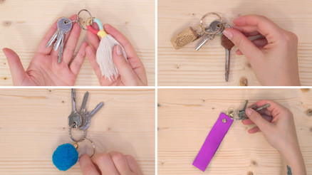 Ev yapımı pratik 4 anahtarlık modeli