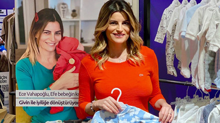 Ece Vahapoğlu: Bebeğinin kıyafetlerini satıyor