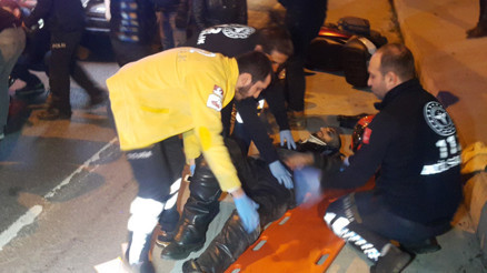 Şişlide otomobil motosiklete çarptı: 1i kadın, 2 yaralı