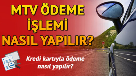 MTV borcu sorgulama ve kredi kartıyla MTV 2020 ödeme ekranı