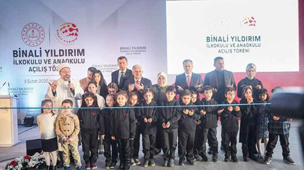 Binali Yıldırım İlkokulu ve Anaokulu açıldı... ‘En duygusal projem’
