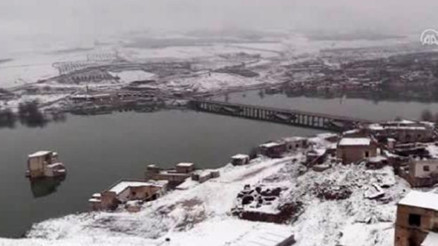 Hasankeyf karlar altında Hasankeyf karlar altında