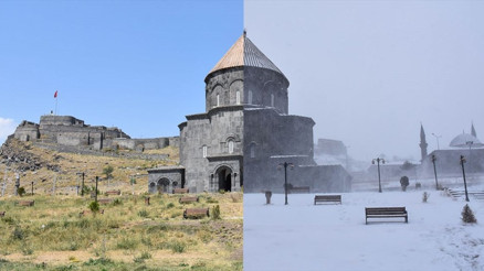 Karsta yaz kış manzaraları